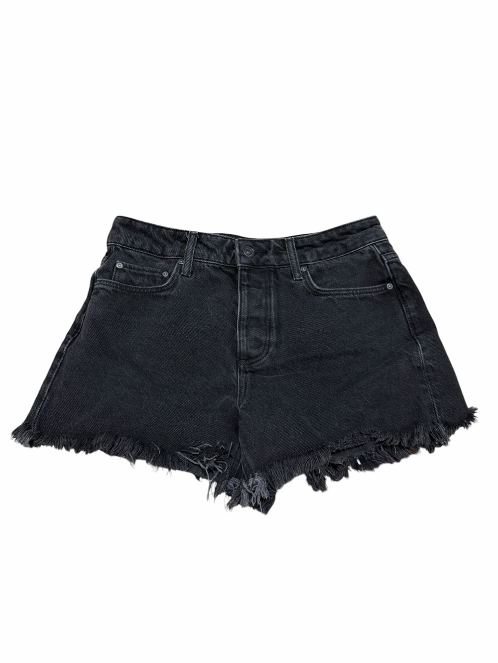 Paige Noella High Rise Cutoff Denim Shorts |‎ Black Dove | Size 26